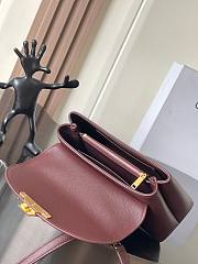Kitlife Celine Teen Nino Bag In Burgundy Smooth Satinated Calfskin 118113 20.5x13x8cm - 3