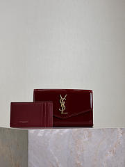 Kitlife Saint Laurent Uptown Evelope Bag in Red Patent Leather 607788 19x12x4cm - 1