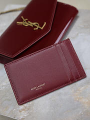 Kitlife Saint Laurent Uptown Evelope Bag in Red Patent Leather 607788 19x12x4cm - 2