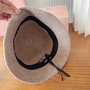 Kitlife Miu Miu Knit Striped Bucket Hat Beige - 6