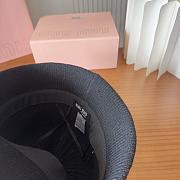 Kitlife Miu Miu Knit Striped Bucket Hat Black - 6