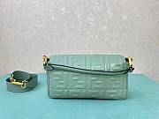 Kitlife Fendi Baguette Mint Green Lambskin Leather Bag 26x13x6cm - 3