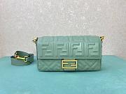 Kitlife Fendi Baguette Mint Green Lambskin Leather Bag 26x13x6cm - 4