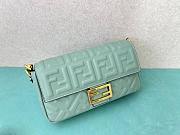 Kitlife Fendi Baguette Mint Green Lambskin Leather Bag 26x13x6cm - 6