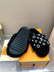 Kitlife Louis Vuitton Wool Slippers Black - 3