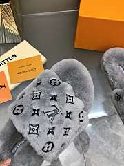 Kitlife Louis Vuitton Wool Slippers Grey - 2