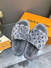 Kitlife Louis Vuitton Wool Slippers Grey - 3