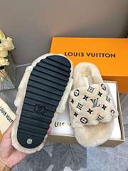 Kitlife Louis Vuitton Wool Slippers Beige - 5