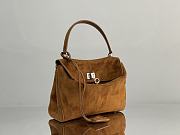 Kitlife Balenciaga Rodeo Mini Handbag in Camel Suede And Smooth Calfskin 22x10x8cm - 2