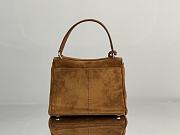 Kitlife Balenciaga Rodeo Mini Handbag in Camel Suede And Smooth Calfskin 22x10x8cm - 3