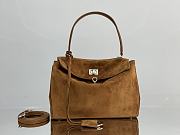 Kitlife Balenciaga Rodeo Small Handbag in Camel Suede And Smooth Calfskin 29x20x10cm - 1