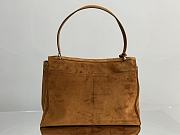 Kitlife Balenciaga Rodeo Large Handbag in Camel Suede And Smooth Calfskin 40x30x13cm - 6