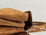 Kitlife Balenciaga Rodeo Large Handbag in Camel Suede And Smooth Calfskin 40x30x13cm - 4