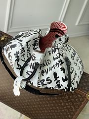 Kitlife Louis Vuitton Keepall Bandoulière 50 Bag Black & White N40804 50x29x23cm - 3