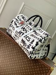Kitlife Louis Vuitton Keepall Bandoulière 50 Bag Black & White N40804 50x29x23cm - 2
