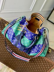 Kitlife Louis Vuitton Keepall Bandoulière 50 Bag Blue With Stripes M25900 50x29x23cm - 4