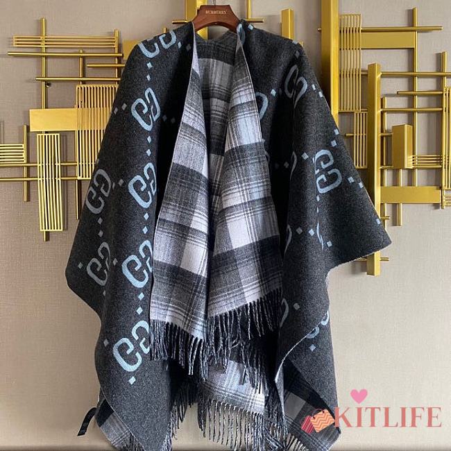 Kitlife Gucci Black & Grey GG Cape  - 1