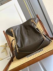 Kitlife Saint Laurent Jamie 4.3 Large Pochon Bag Green Khaki 809824 35×35×10cm - 6