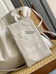 Kitlife Saint Laurent Jamie 4.3 Large Pochon Bag White 809824 35×35×10cm - 2