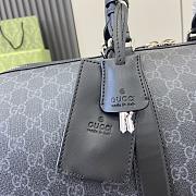 Kitlife Gucci GG Black Medium Duffle Bag 792074 30x45x24.5cm - 2