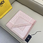 Kitlife Fendi FF Logo Scarf Pink 140x140cm - 2