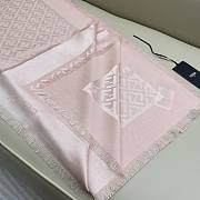 Kitlife Fendi FF Logo Scarf Pink 140x140cm - 3