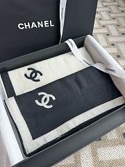 Kitlife Chanel 25  Classic Black and White Scarf 135x135cm - 5