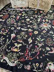 Kitlife Dior 25 Double-Sided Square Scarf Black 135x135cm - 4