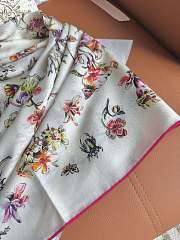 Kitlife Dior 25 Double-Sided Square Scarf White 135x135cm - 4