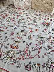 Kitlife Dior 25 Double-Sided Square Scarf White 135x135cm - 2