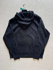 Kitlife Louis Vuitton Hoodie Black Monogram Motif  - 5