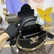 Kitlife Louis Vuitton Capucines BB Bag Black M25862 22x12x8cm - 5