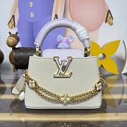 Kitlife Louis Vuitton Capucines BB Bag Cream M25461 22x12x8cm  - 1