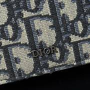 Kitlife Dior Wallet Blue Dior Oblique Jacquard 8012S16 10.5x7.5x2cm  - 3