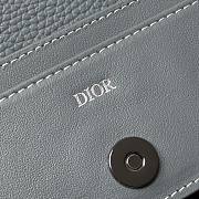 Kitlife Dior Wallet Blue Leather 8012S16 10.5x7.5x2cm  - 6