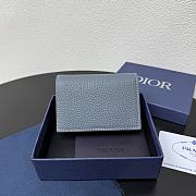 Kitlife Dior Wallet Blue Leather 8012S16 10.5x7.5x2cm  - 5