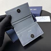 Kitlife Dior Wallet Blue Leather 8012S16 10.5x7.5x2cm  - 4