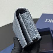 Kitlife Dior Wallet Blue Leather 8012S16 10.5x7.5x2cm  - 3
