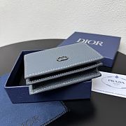 Kitlife Dior Wallet Blue Leather 8012S16 10.5x7.5x2cm  - 2
