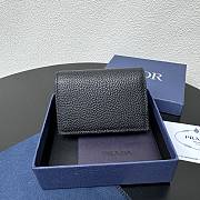 Kitlife Dior Wallet Black Leather 8012S16 10.5x7.5x2cm - 5