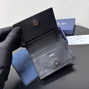 Kitlife Dior Wallet Black Leather 8012S16 10.5x7.5x2cm - 2