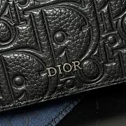 Kitlife Dior Wallet Black Gravity Leather 8012S16 10.5x7.5x2cm  - 6