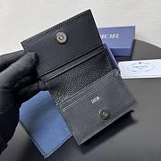 Kitlife Dior Wallet Black Gravity Leather 8012S16 10.5x7.5x2cm  - 5