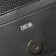 Kitlife Dior Wallet Black Gravity Leather 8012S16 10.5x7.5x2cm  - 4