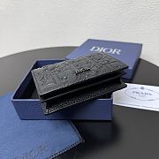Kitlife Dior Wallet Black Gravity Leather 8012S16 10.5x7.5x2cm  - 3