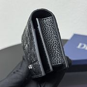 Kitlife Dior Wallet Black Gravity Leather 8012S16 10.5x7.5x2cm  - 2
