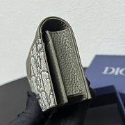 Kitlife Dior Saddle Business Card Wallet Green 8012S16 10.5x7.5x2cm - 5
