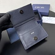 Kitlife Dior Saddle Business Card Wallet Dark Blue 8012S16 10.5x7.5x2cm - 4