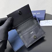 Kitlife Dior Saddle Business Card Wallet Black 8012S16 10.5x7.5x2cm - 6