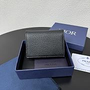 Kitlife Dior Saddle Business Card Wallet Black 8012S16 10.5x7.5x2cm - 5
